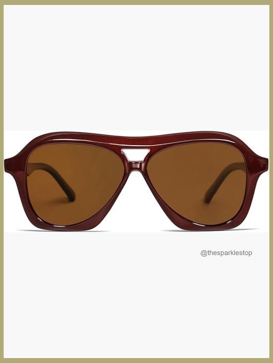 Retro Square Aviator Sunglasses Polarized UV400 Protection Unisex main image 7